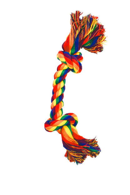 2 Knot Rope Dog Bone Tug Toy