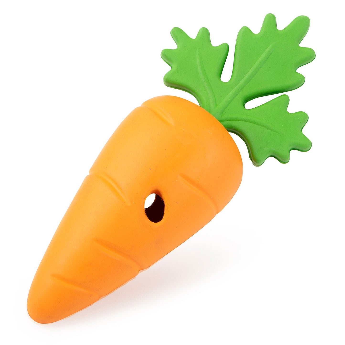 Jeffers Natural Rubber Baby Carrot Treat Dispensing Dog Chew Toy