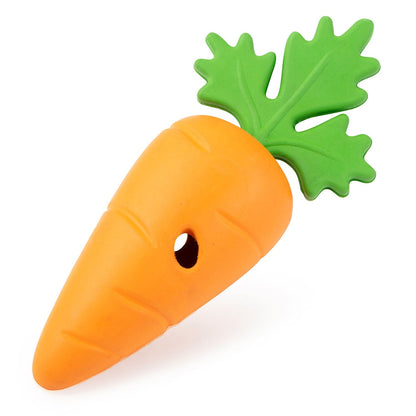 Jeffers Natural Rubber Baby Carrot Treat Dispensing Dog Chew Toy