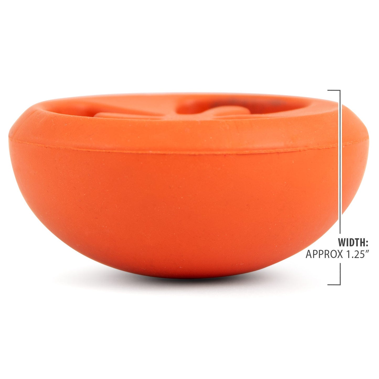 Jeffers Natural Rubber Tomato Shape Dog Chew Toy for Medium-Chewers
