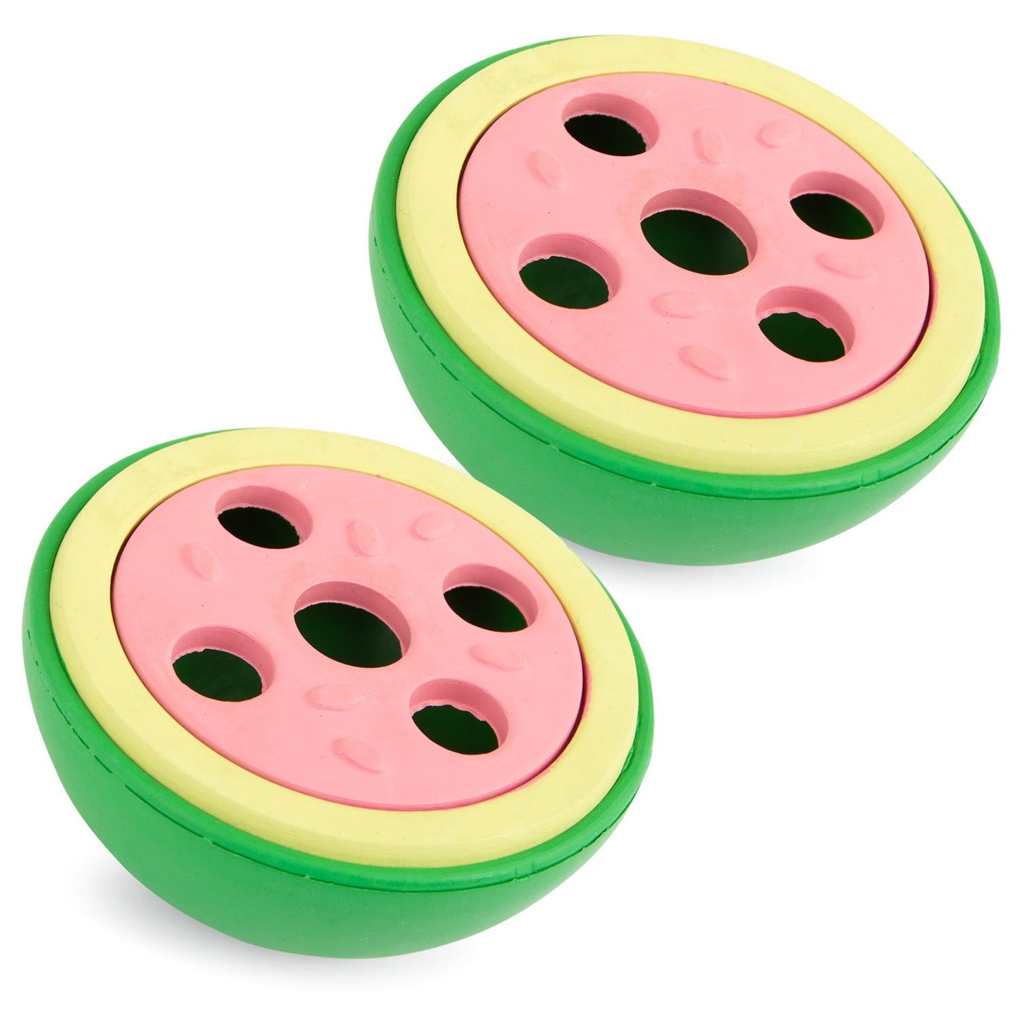 Jeffers Natural Rubber Watermelon Treat Dispensing Dog Toy with Vanilla Scent