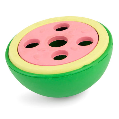 Jeffers Natural Rubber Watermelon Treat Dispensing Dog Toy with Vanilla Scent