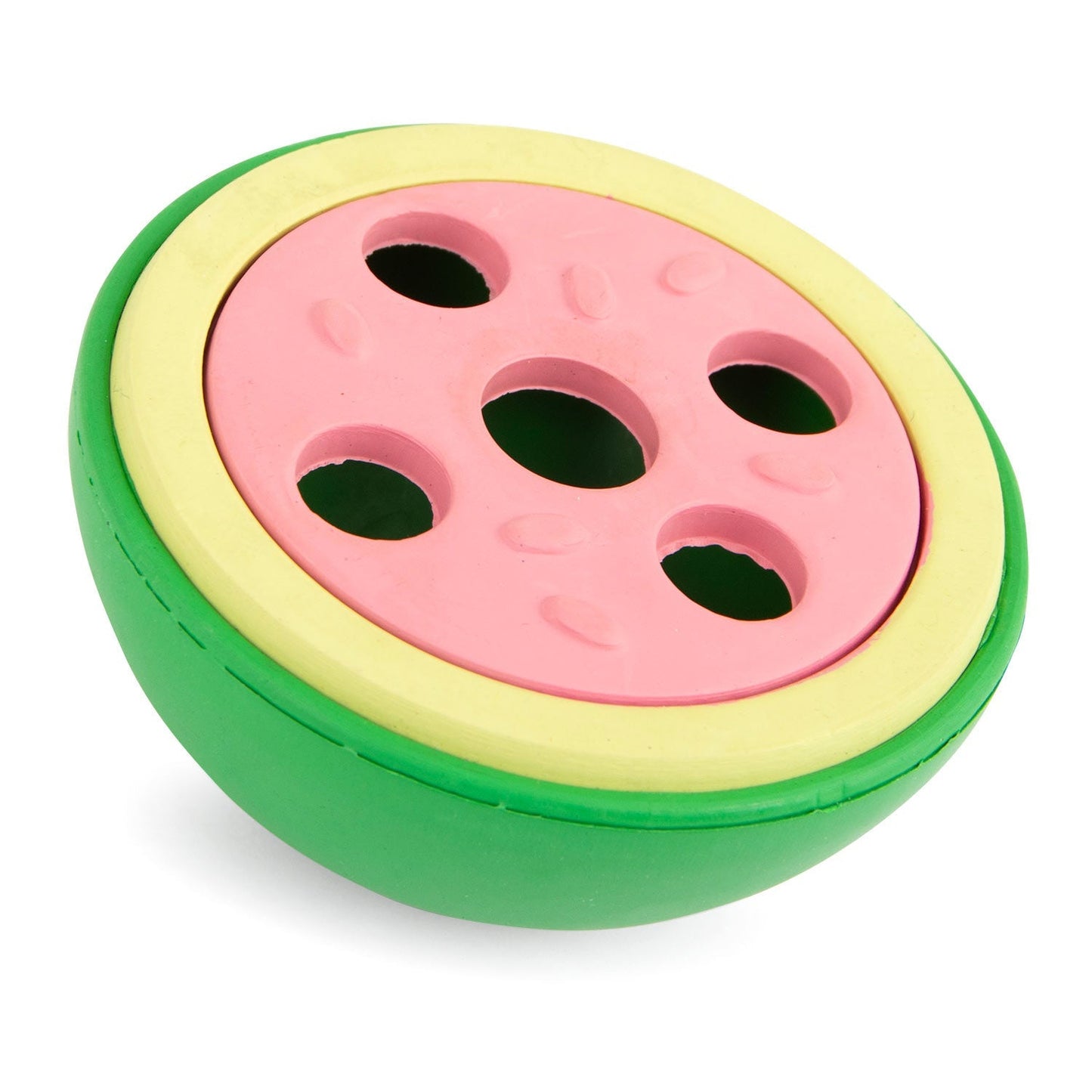 Jeffers Natural Rubber Watermelon Treat Dispensing Dog Toy with Vanilla Scent
