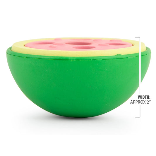 Jeffers Natural Rubber Watermelon Treat Dispensing Dog Toy with Vanilla Scent