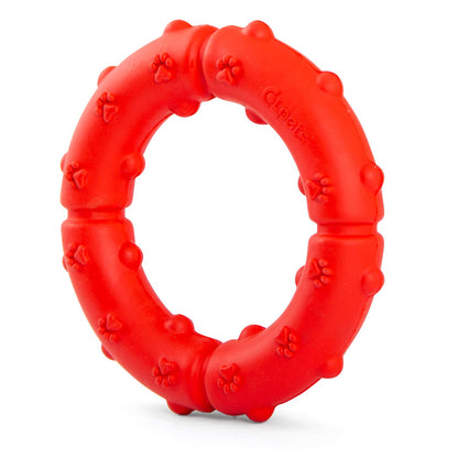 Jeffers Natural Rubber Ring Tugger Dog Toy for Healthy-Chewing Habits