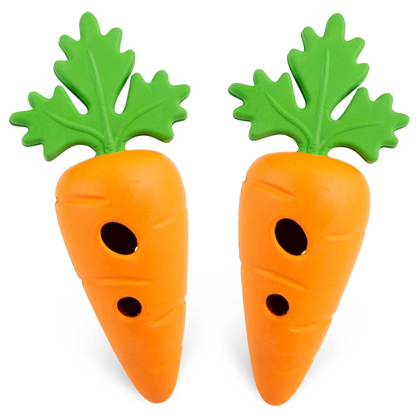 Jeffers Natural Rubber Baby Carrot Treat Dispensing Dog Chew Toy