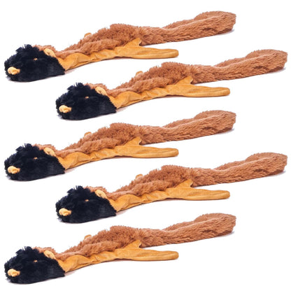 Jeffers Thinnies Unstuffed Rope Squeaker Dog Toys, 21"L