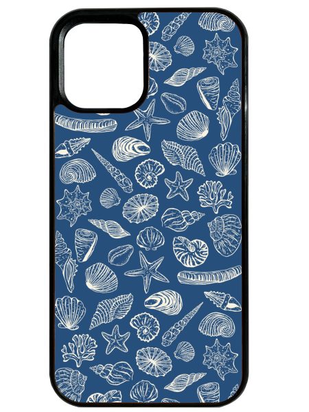 SeaShells in Dark Blue Phone Case