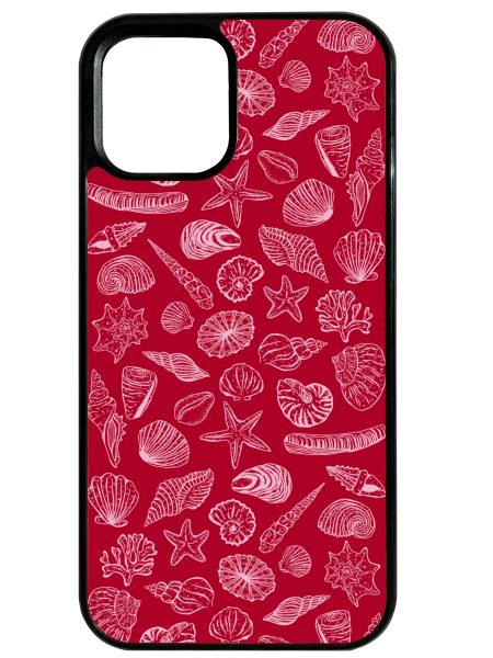 SeaShells in Red Phone Case